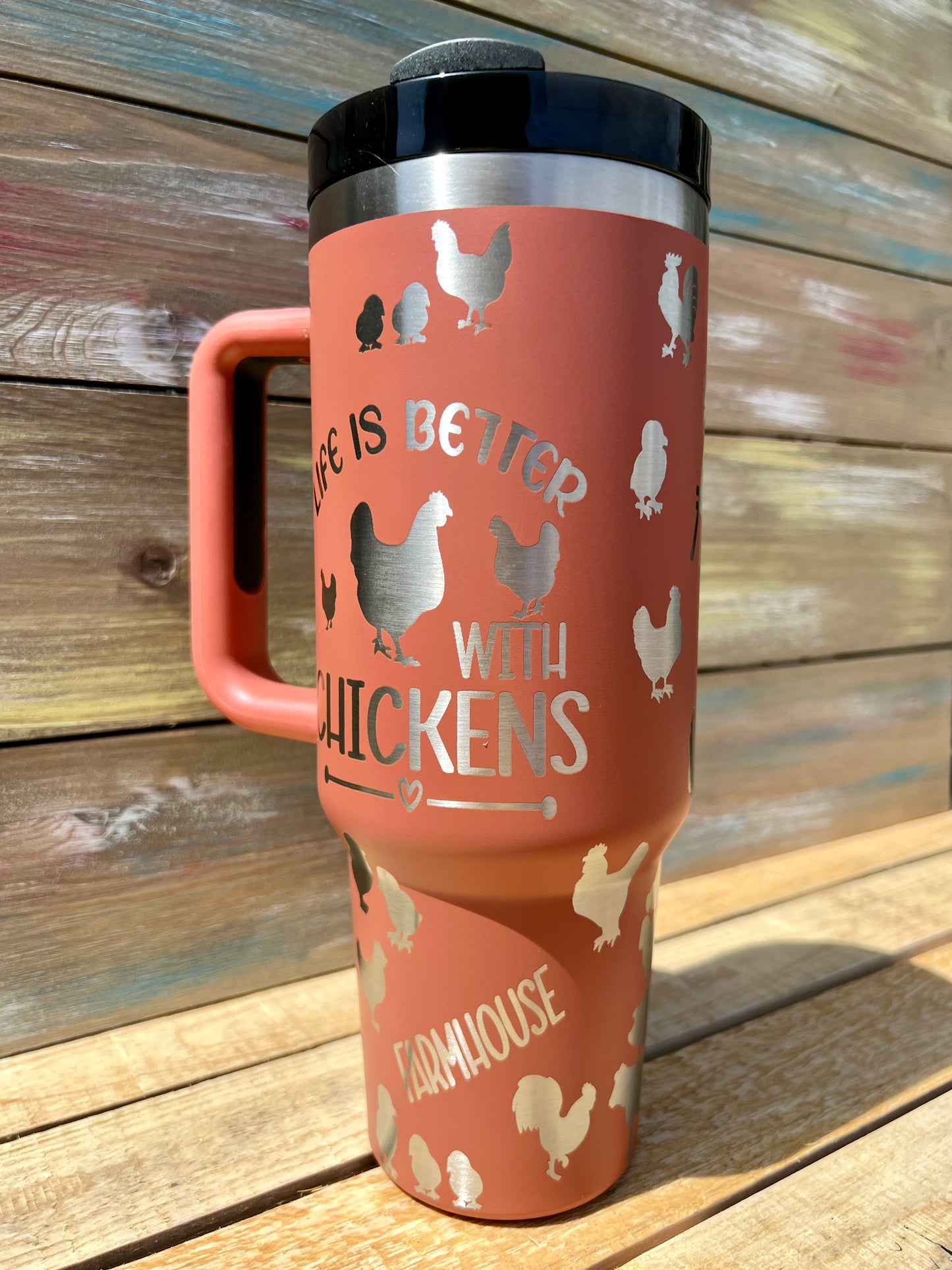 40oz Chicken Coop Chic Tumbler