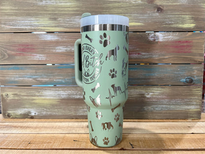 40oz Boston Terrier Mama Tumbler
