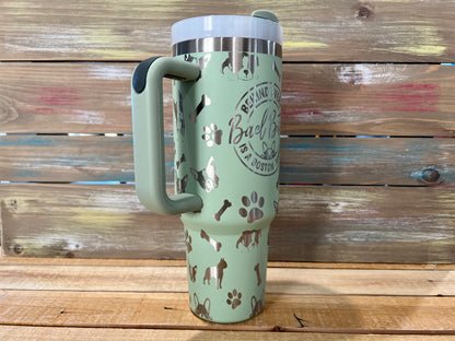 40oz Boston Terrier Mama Tumbler