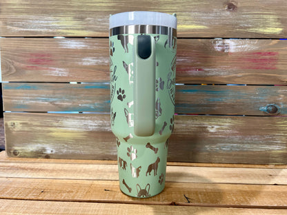 40oz Boston Terrier Mama Tumbler
