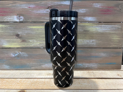 40oz Diamond Plated Tumbler