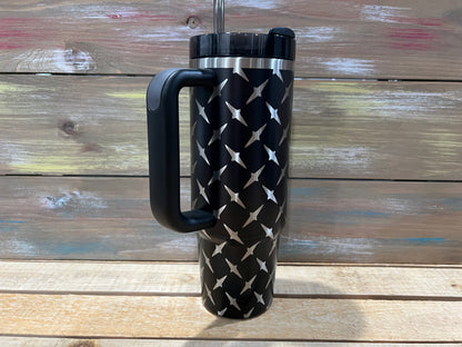 40oz Diamond Plated Tumbler