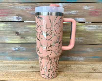 40oz Peony Paradise Tumbler