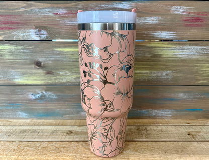 40oz Peony Paradise Tumbler