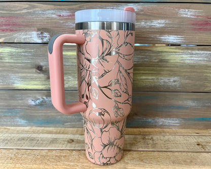 40oz Peony Paradise Tumbler