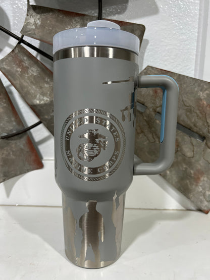 40oz United States Marine Corps Tumbler