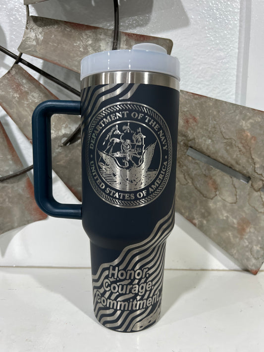 40oz Department of Navy Tumbler